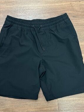 Old Navy Men’s Black Athletic Water Repellent Drawstring Shorts